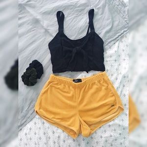 hollister co | velvet lounge shorts